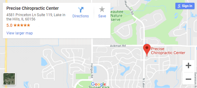 map of Lake in the Hills Chiropractors