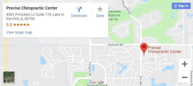 map of Lake in the Hills Chiropractors