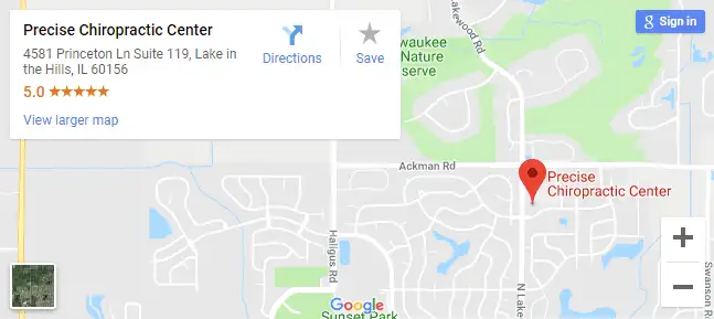 map of Lake in the Hills Chiropractors